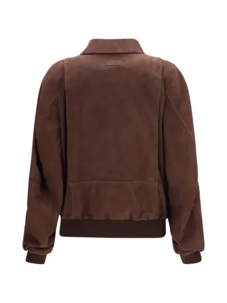 Geacă bomber Loewe din piele de căprioară maro