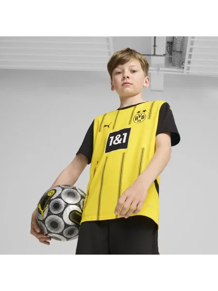 PUMA Młodzieżowa koszulka domowa Borussia Dortmund Odzież żółty