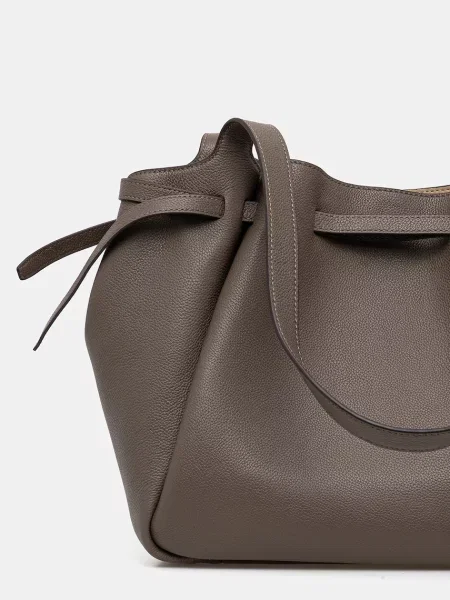 Tory Burch torebka skórzana Rommy szara
