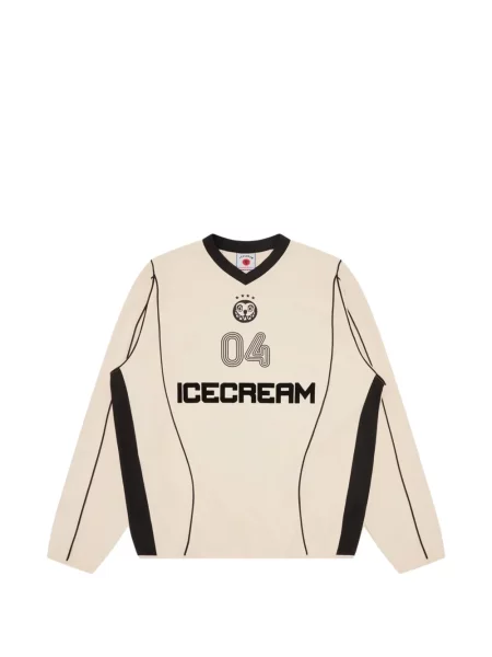 Sală de gimnastică tricou Icecream cu imagine cu decolteu în V