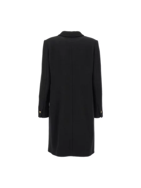 Płaszcz Moschino wełniany w serca czarny