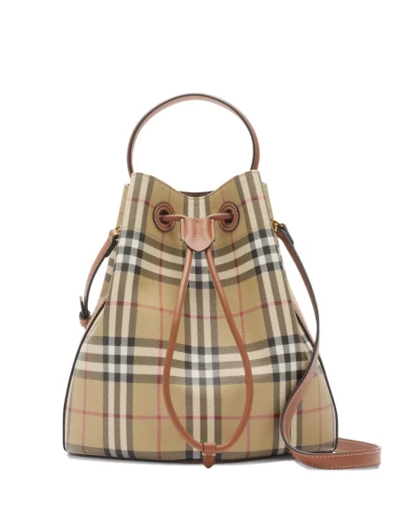 Torbica bucket Burberry karirana