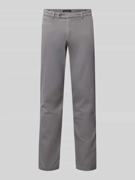 Chinos o kroju slim fit z mieszanki bawełny Bugatti