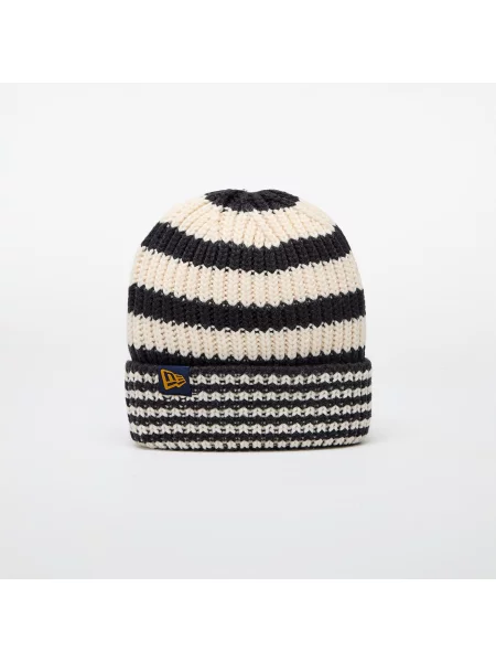 Prugasta pletena kapa New Era tamnoplava