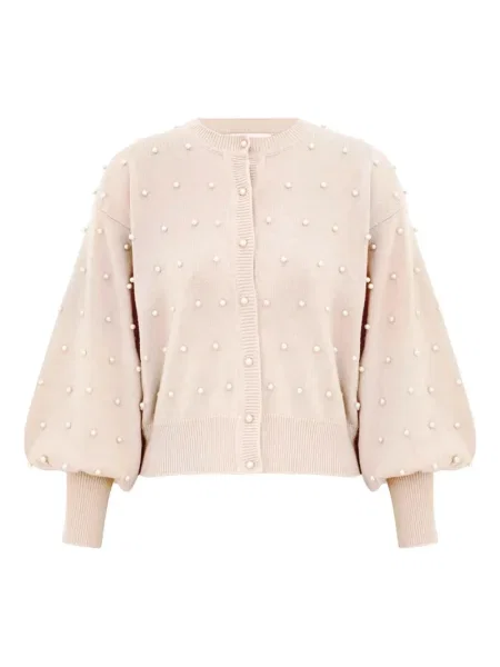 Cardigan Zimmermann cu perle alb