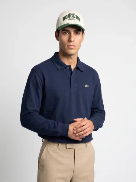 Tricou polo Lacoste albastru