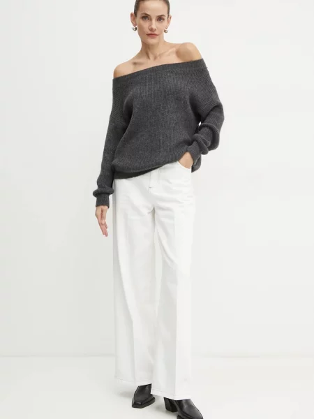 Светр з домішкою вовни Morgan MREINE MREINE сірий