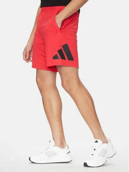 Adidas Pantaloni scurți sport Train Essentials Logo Training roșu