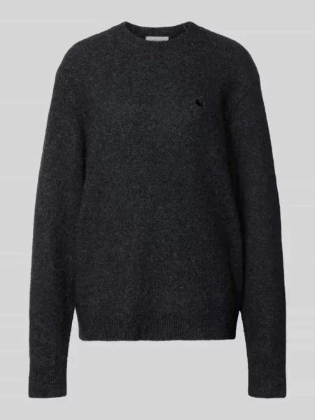Dzianinowy sweter Carhartt Wip z logo czarny