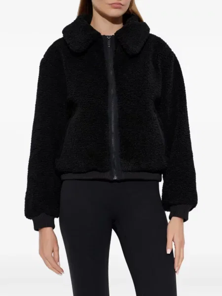 Geacă Canada Goose din fleece negru