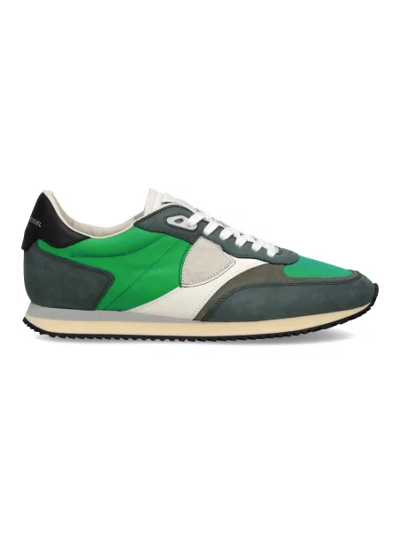 Buty do biegania Philippe Model skórzane do biegania zielone