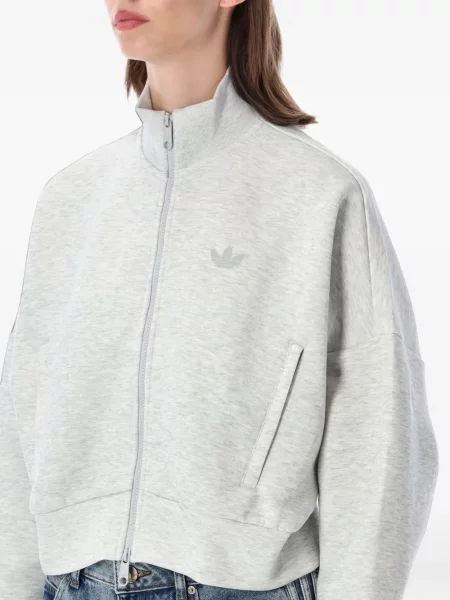 Pantaloni Adidas alergare cu broderie chunky verde
