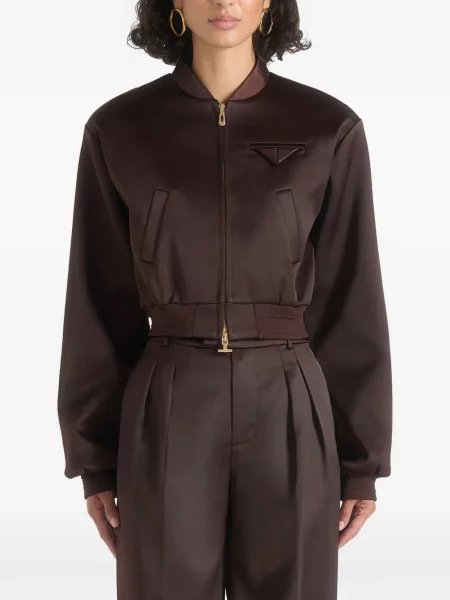 Geacă bomber Manière De Voir din satin maro