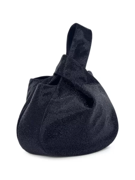 Stras geantă shopper Giorgio Armani negru