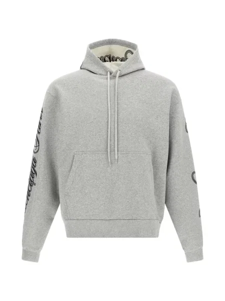 Hanorac cu glugă Balenciaga cu imagine gri