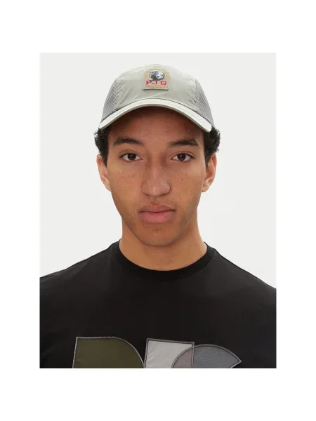 Шапка с козирка Parajumpers сиво