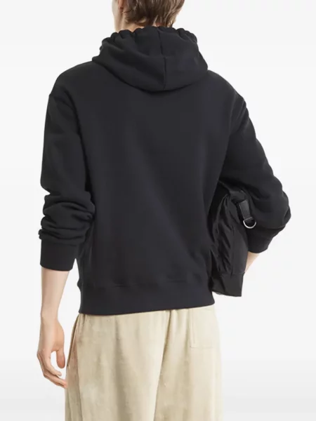 Hanorac cu glugă Maison Kitsune cu imagine negru