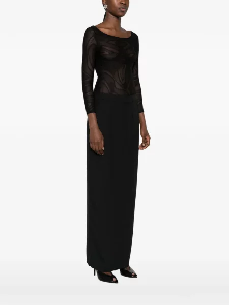 Lung top Pucci negru