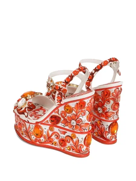 Sandale Dolce & Gabbana cu imagine alb