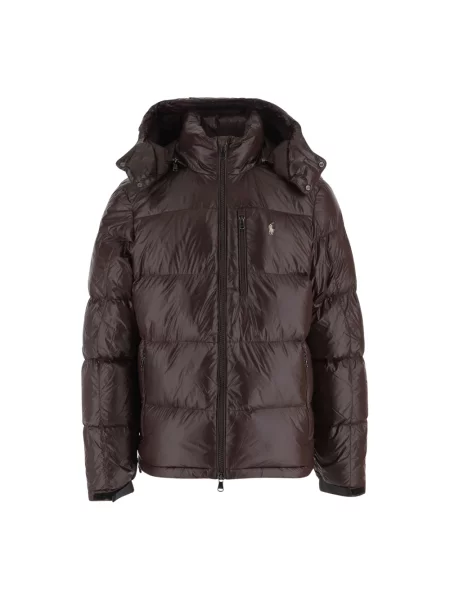 Kurtka puchowa Polo Ralph Lauren pikowana brązowa