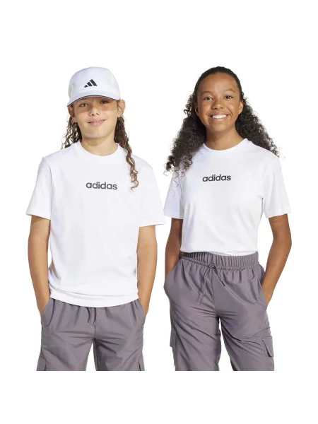 Koszulka Adidas Sport J Lin Tee Dzieci biała