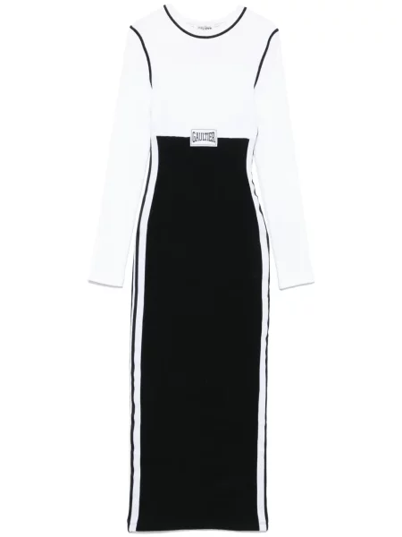 Rochie maxi Jean Paul Gaultier de costum alb