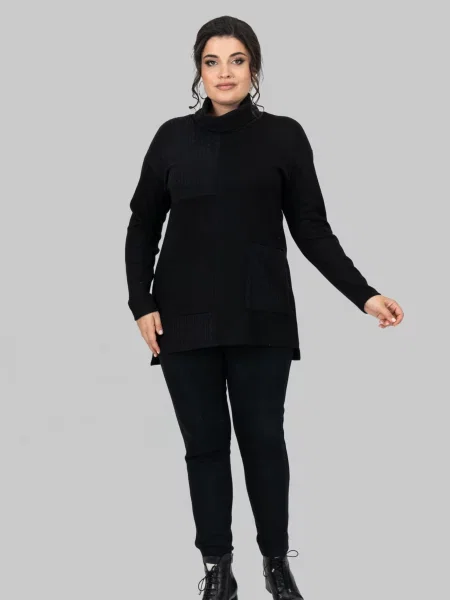 Туніка All Posa віскоза/модал чорний