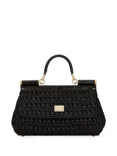 Geantă Dolce & Gabbana Sicily negru