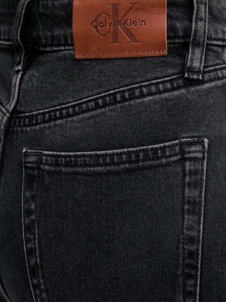 Calvin Klein Jeans дънки straight дамски черно