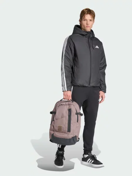 Переработанный рюкзак Adidas коричневый