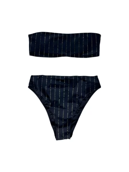 Strój kąpielowy Mc2 Saint Barth z kamieniami czarny