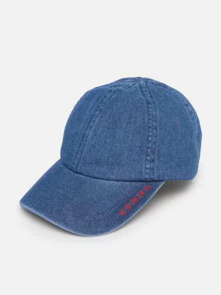 COMMA Kapa moder denim rdeča