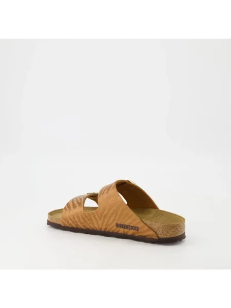 Klapki Birkenstock skórzane brązowe