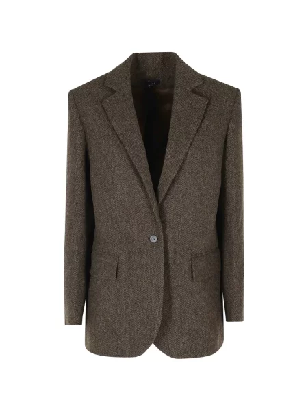 Sacou Soeur cu model herringbone maro