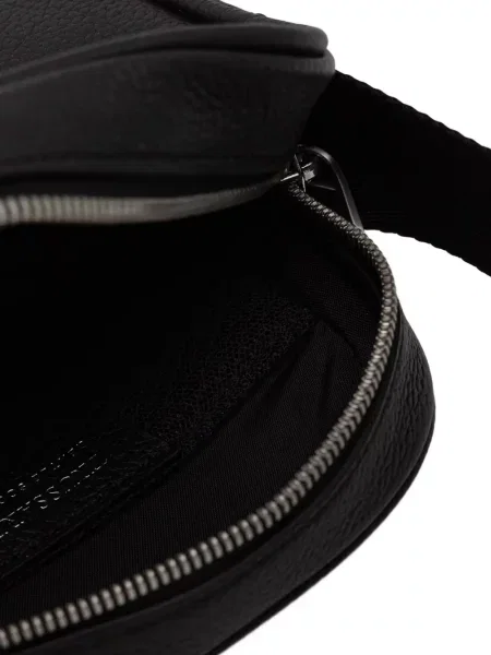 Business crossbody táska Trussardi autogrammal fekete