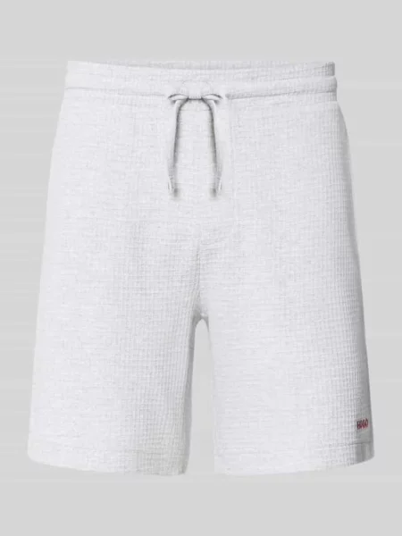 Szorty dresowe o kroju regular fit z mieszanka bawełny model AUSTIN' Hugo szare