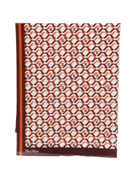 Šal Max Mara s printom bijela