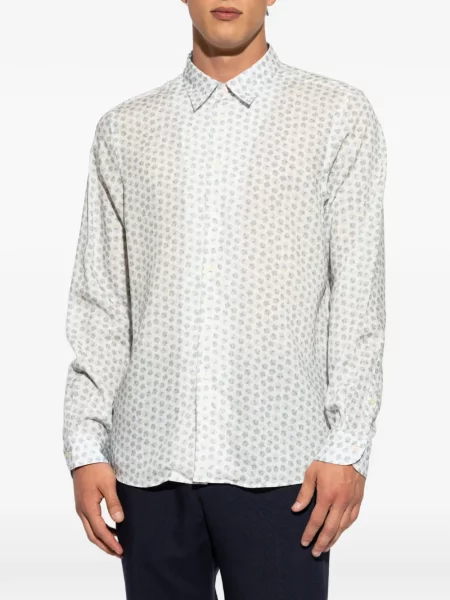 Cămașă Ps Paul Smith cu model floral alb