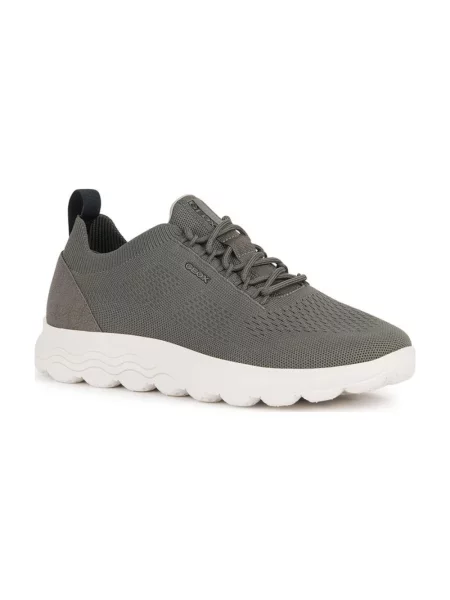 Lniane sneakersy Geox szare