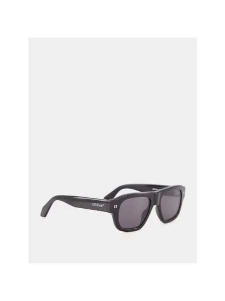 Okulary przeciwsłoneczne Off-white w geometryczne wzory białe
