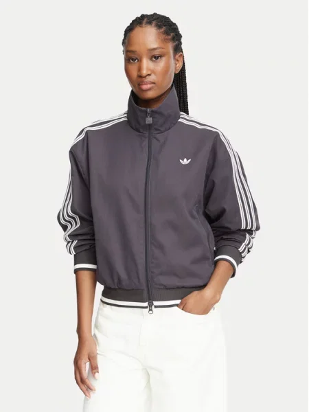 Jachetă adidas Firebird Track Top Utility Black/ Cloud White S gri