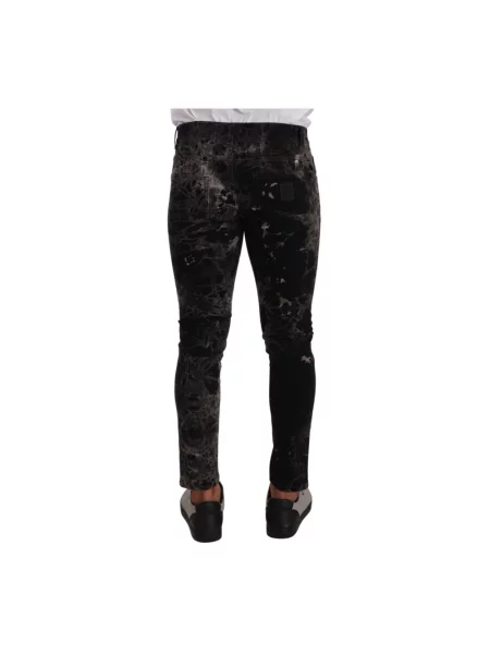 Skinny jeansy skinny Dolce And Gabbana czarne