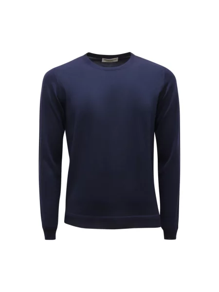 Sweter Goes Botanical wełniany niebieski