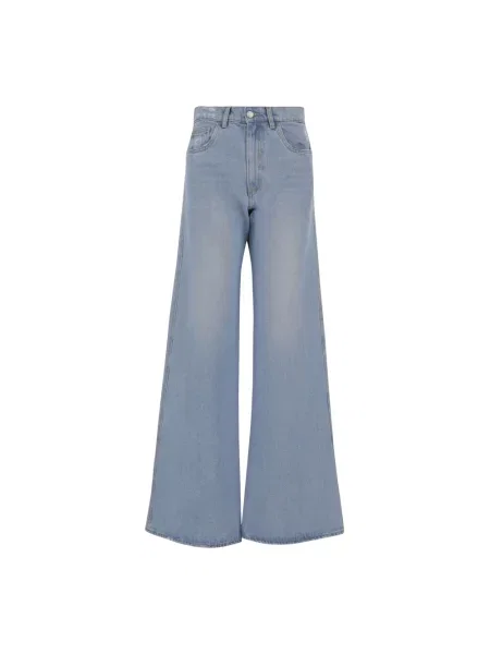 Coperni jeansy Wide Leg Denim niebieski