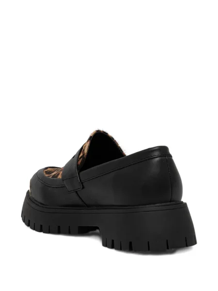 Leopardí loafers Just Cavalli s potiskem černé