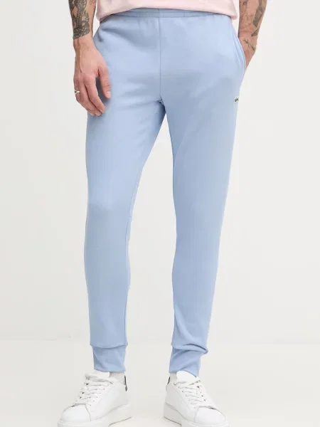 Lacoste pantaloni de trening bărbați cu albastru