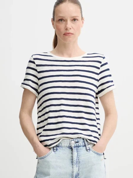 Тениска Levi's дамска бежово бяло