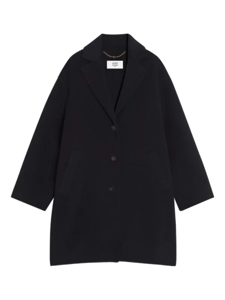 Palton Maison Kitsune de lână negru