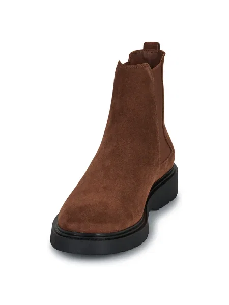 Calvin Klein Členková obuv s elastickým prvkom Combat Ess Chelsea Boot Su hnedá