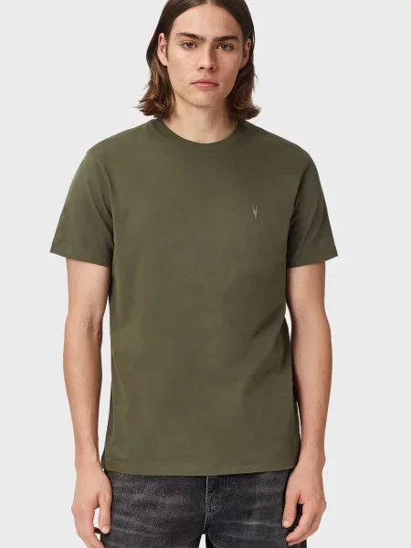 Футболка Allsaints оливковая